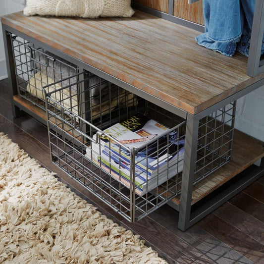 Homestyles Furniture - Barnside Gray Hall Tree - 5053-49 veiw 2