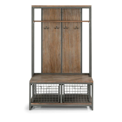Homestyles Furniture - Barnside Gray Hall Tree - 5053-49 veiw 5