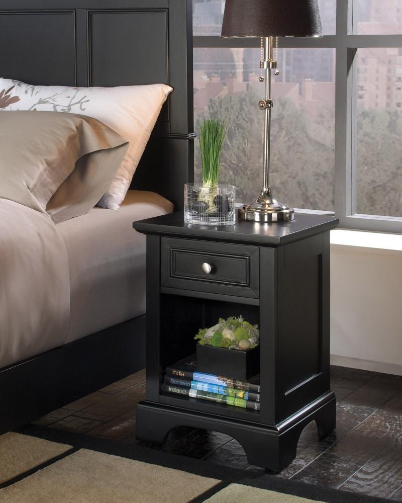 Homestyles Furniture - Bedford Black Nightstand - 5531-42 veiw 2