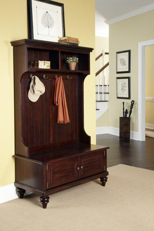 Homestyles Furniture - Bermuda Brown Hall Tree - 5542-49 veiw 1