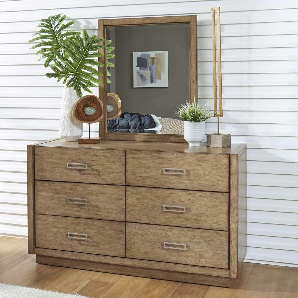 Homestyles - Big Sur Brown Dresser with Mirror - 5506-74 veiw 2