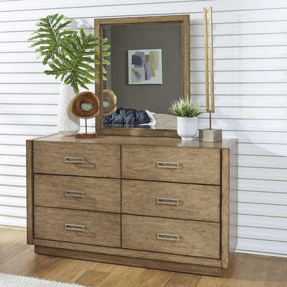 Homestyles - Big Sur Brown Dresser with Mirror - 5506-74 veiw 2
