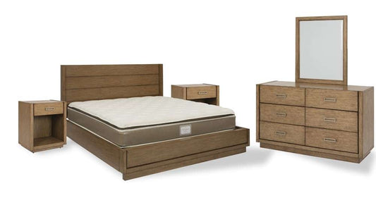 Homestyles - Big Sur Brown King Bed with Two Nightstands and Dresser with Mirror - 5506-6022 veiw 1