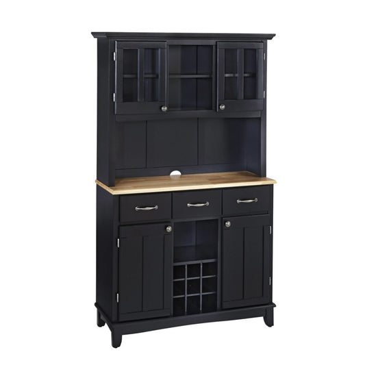 Homestyles Furniture - Buffet of Buffets Black Server with Hutch - 5100-0041-42 veiw 1