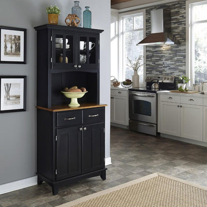 Homestyles Furniture - Buffet of Buffets Black Server with Hutch - 5001-0046-42 veiw 2