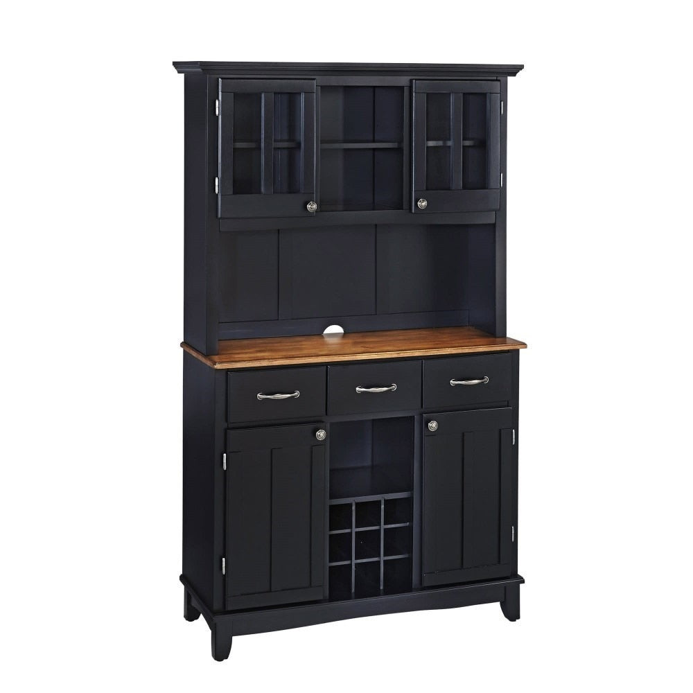 Homestyles Furniture - Buffet of Buffets Black Server with Hutch - 5100-0046-42 veiw 1