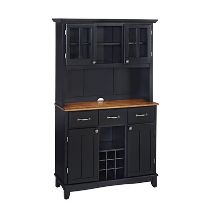 Homestyles Furniture - Buffet of Buffets Black Server with Hutch - 5100-0046-42 veiw 1