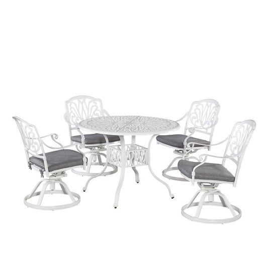 Homestyles Furniture - Capri White 5 Piece Dining Set - 6662-305 veiw 1