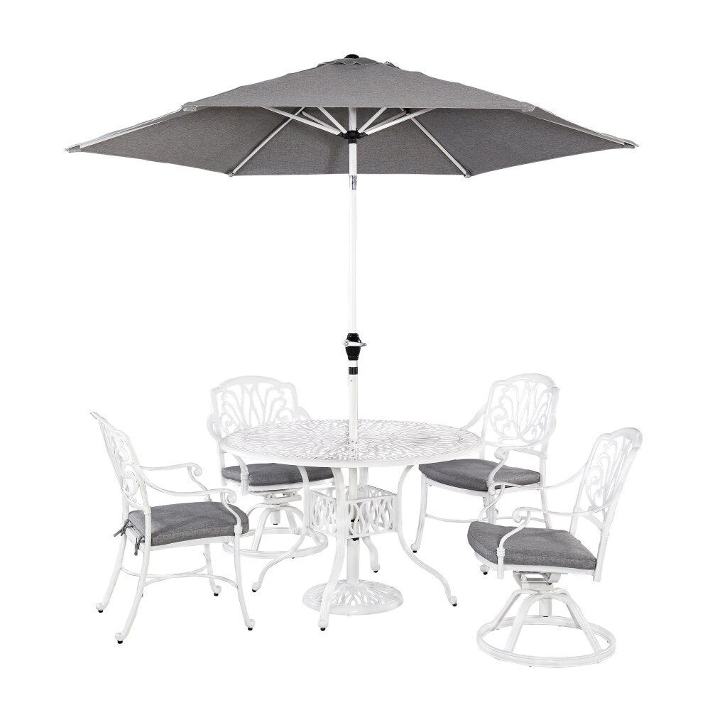 Homestyles Furniture - Capri White 6 Piece Dining Set - 6662-32586 veiw 1