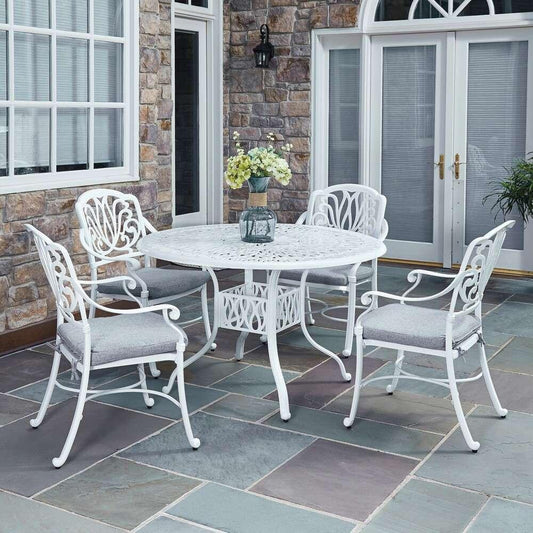 Homestyles Furniture - Capri White 5 Piece Dining Set - 6662-328 veiw 2