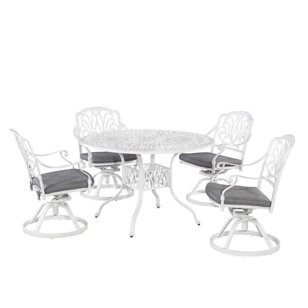 Homestyles Furniture - Capri White 5 Piece Dining Set - 6662-325 veiw 1