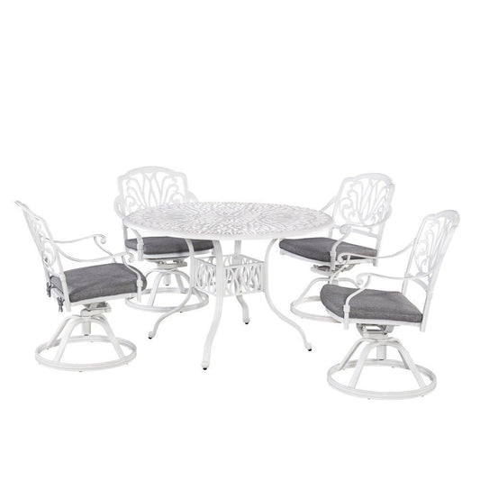 Homestyles Furniture - Capri White 5 Piece Dining Set - 6662-325 veiw 1