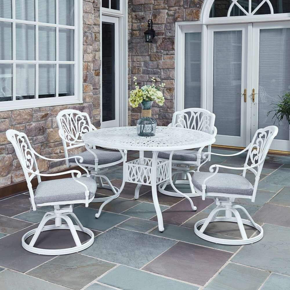 Homestyles Furniture - Capri White 5 Piece Dining Set - 6662-325 veiw 2