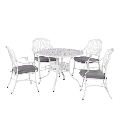 Homestyles Furniture - Capri White 5 Piece Dining Set - 6662-308 veiw 1
