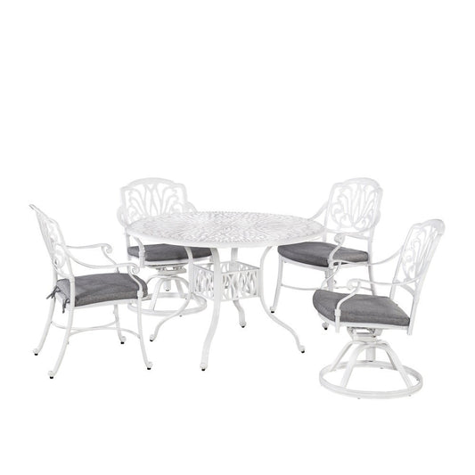 Homestyles Furniture - Capri White 5 Piece Dining Set - 6662-3258 veiw 1