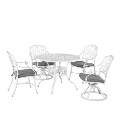 Homestyles Furniture - Capri White 5 Piece Dining Set - 6662-3058 veiw 1