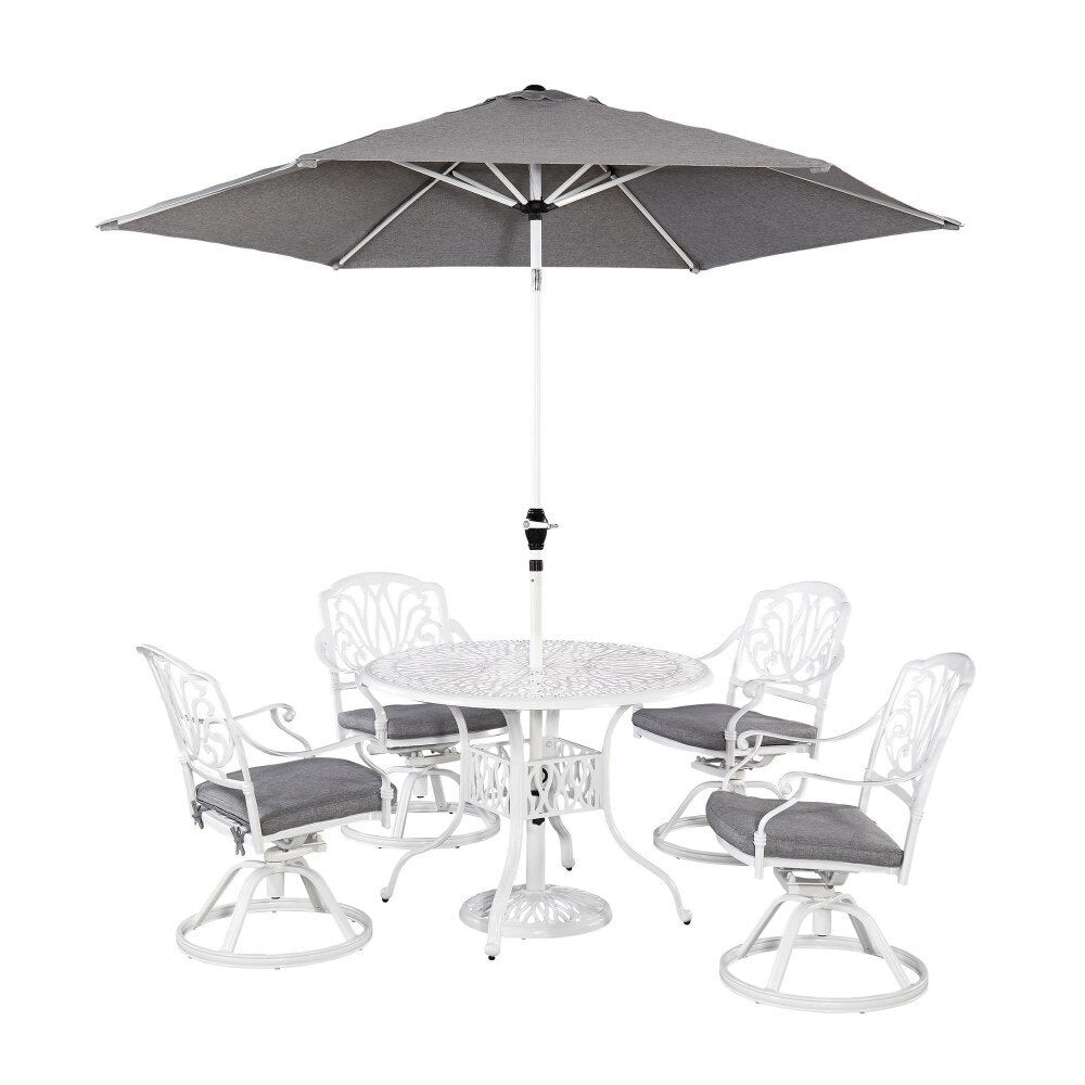 Homestyles Furniture - Capri White 6 Piece Dining Set - 6662-3056 veiw 1