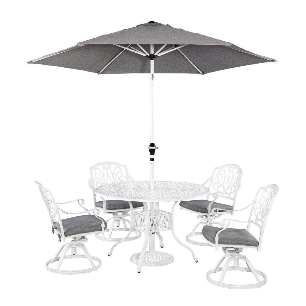 Homestyles Furniture - Capri White 6 Piece Dining Set - 6662-3256 veiw 1