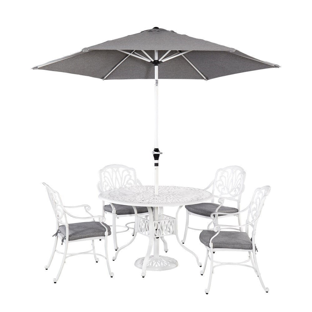 Homestyles Furniture - Capri White 6 Piece Dining Set - 6662-3286 veiw 1