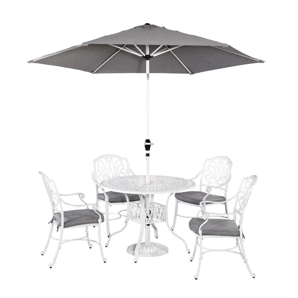 Homestyles Furniture - Capri White 6 Piece Dining Set - 6662-3086 veiw 1