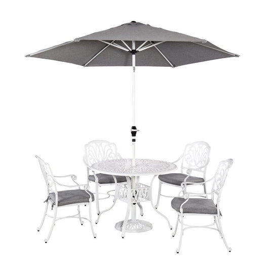 Homestyles Furniture - Capri White 6 Piece Dining Set - 6662-3086 veiw 1