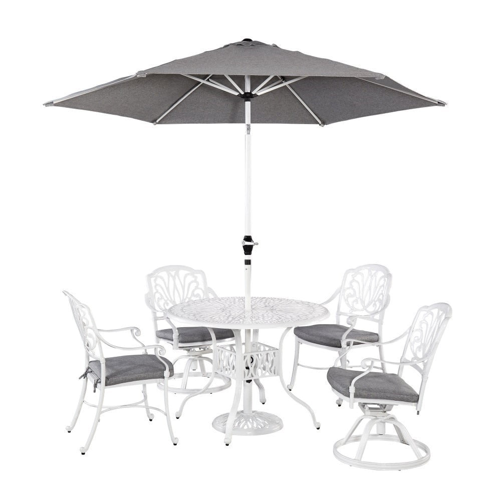Homestyles Furniture - Capri White 6 Piece Dining Set - 6662-30586 veiw 1