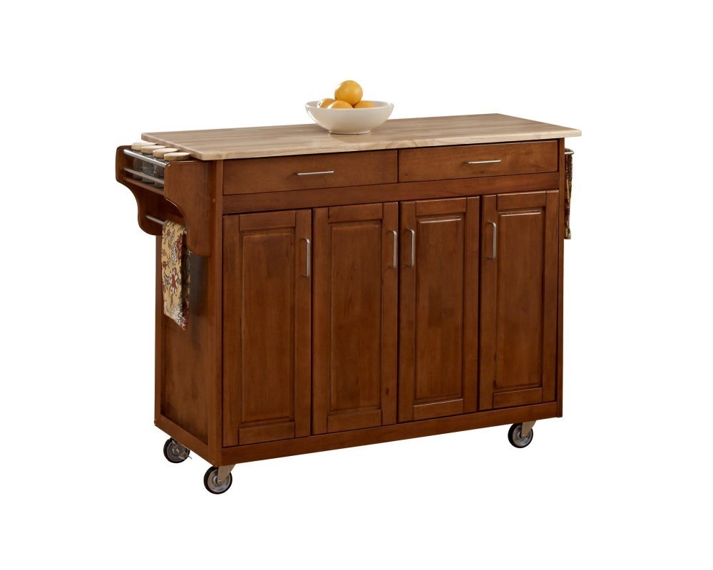 Homestyles Furniture - Create-a-Cart Brown Kitchen Cart - 9200-1061 veiw 1
