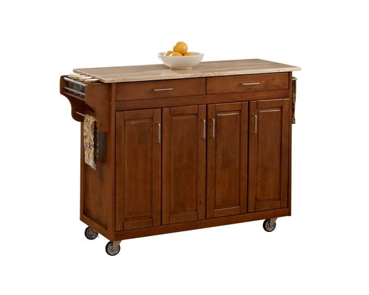 Homestyles Furniture - Create-a-Cart Brown Kitchen Cart - 9200-1061 veiw 1