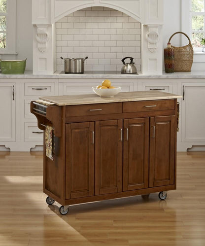 Homestyles Furniture - Create-a-Cart Brown Kitchen Cart - 9200-1061 veiw 2