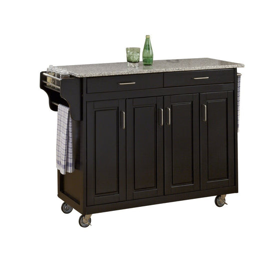 Homestyles Furniture - Create-a-Cart Black Kitchen Cart - 9200-1043 veiw 1