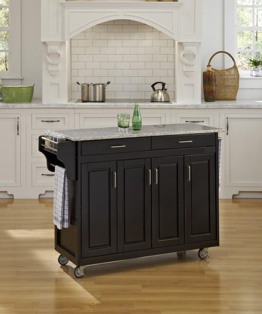 Homestyles Furniture - Create-a-Cart Black Kitchen Cart - 9200-1043 veiw 2