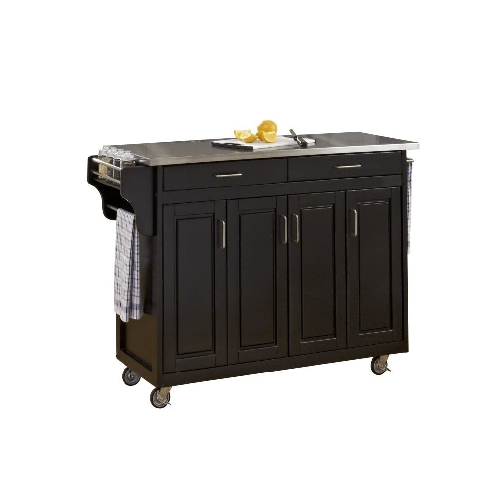 Homestyles Furniture - Create-a-Cart Black Kitchen Cart - 9200-1042 veiw 1
