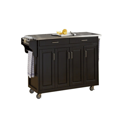 Homestyles Furniture - Create-a-Cart Black Kitchen Cart - 9200-1042 veiw 1