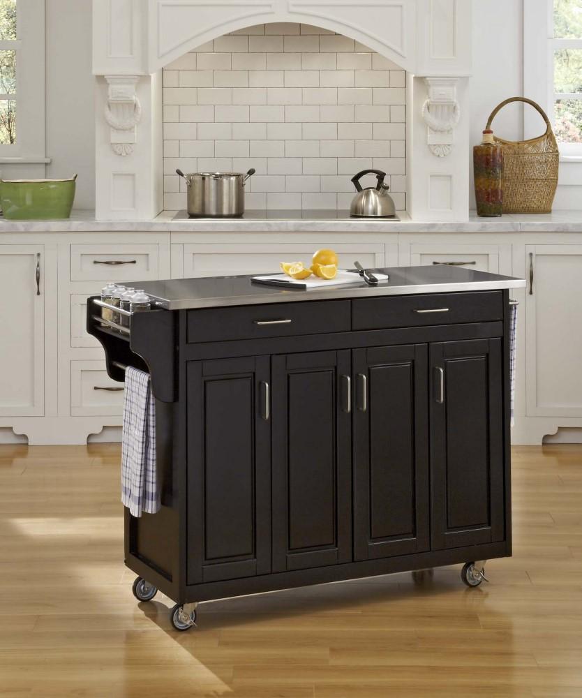 Homestyles Furniture - Create-a-Cart Black Kitchen Cart - 9200-1042 veiw 2
