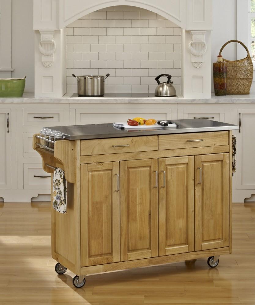 Homestyles Furniture - Create-a-Cart Brown Kitchen Cart - 9200-1012 veiw 2