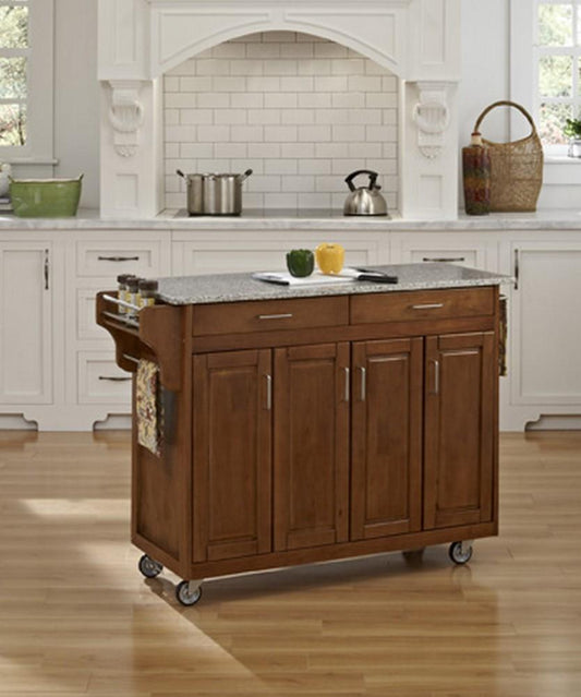 Homestyles Furniture - Create-a-Cart Brown Kitchen Cart - 9200-1063 veiw 2