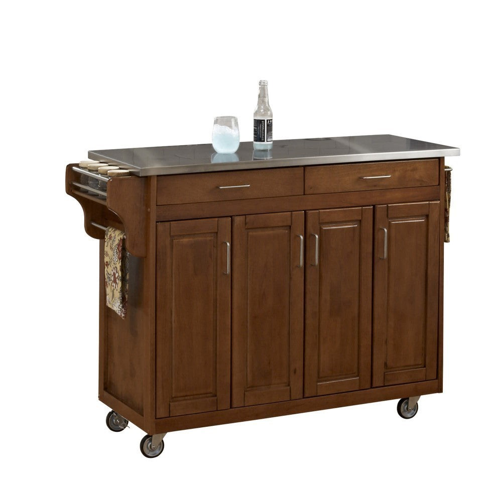 Homestyles Furniture - Create-a-Cart Brown Kitchen Cart - 9200-1062 veiw 1