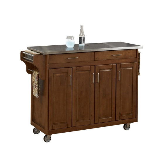 Homestyles Furniture - Create-a-Cart Brown Kitchen Cart - 9200-1062 veiw 1