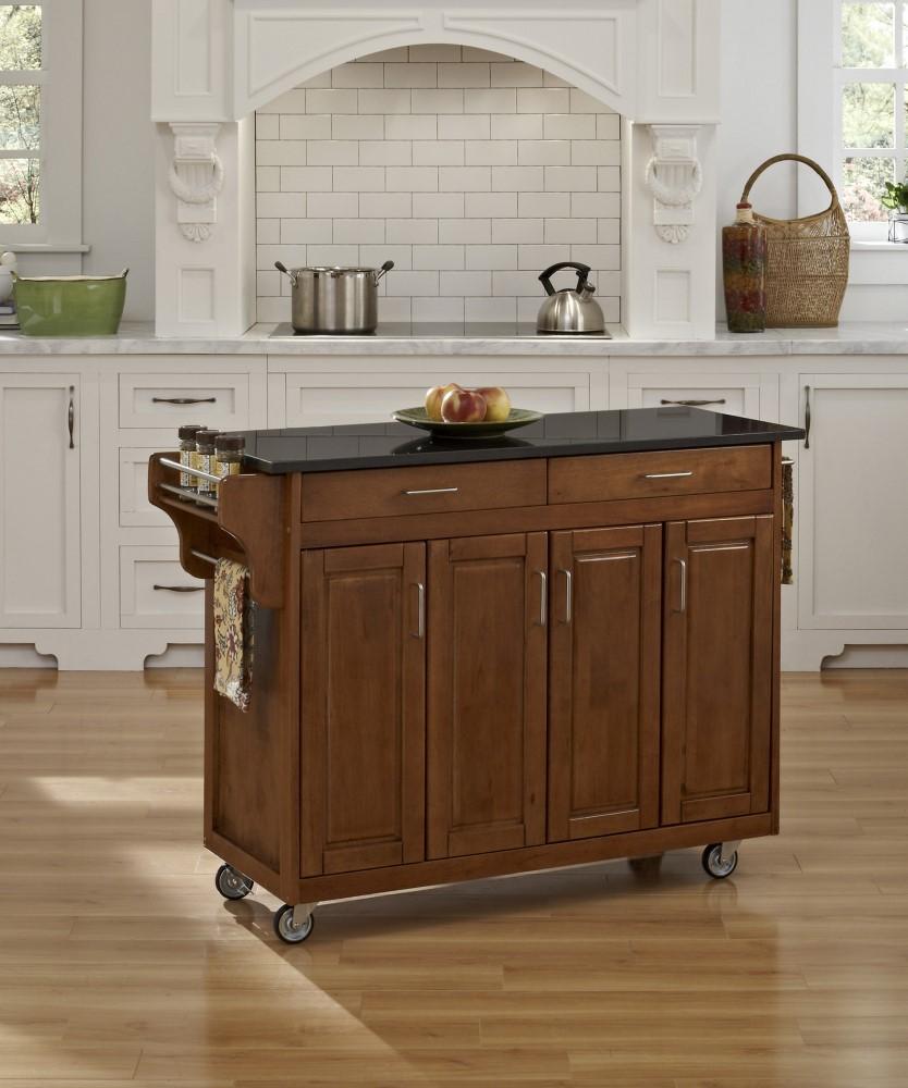 Homestyles Furniture - Create-a-Cart Brown Kitchen Cart - 9200-1064 veiw 2