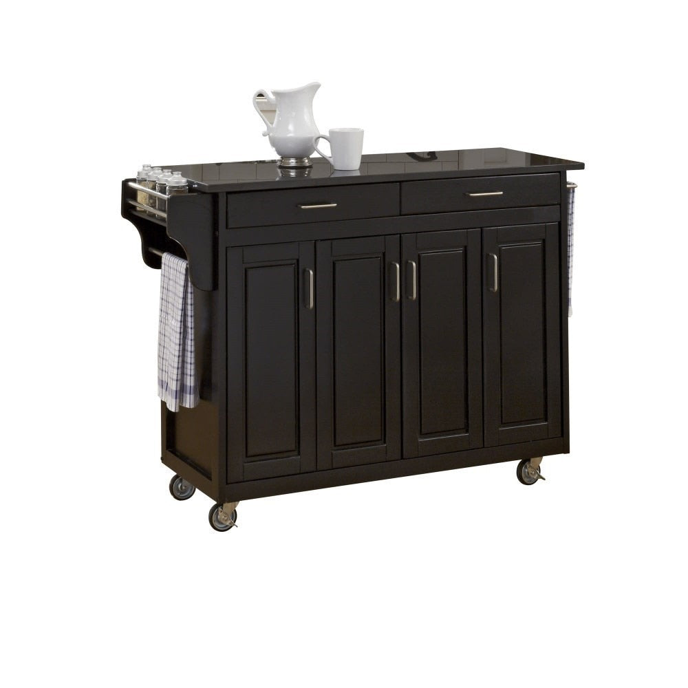 Homestyles Furniture - Create-a-Cart Black Kitchen Cart - 9200-1044 veiw 1