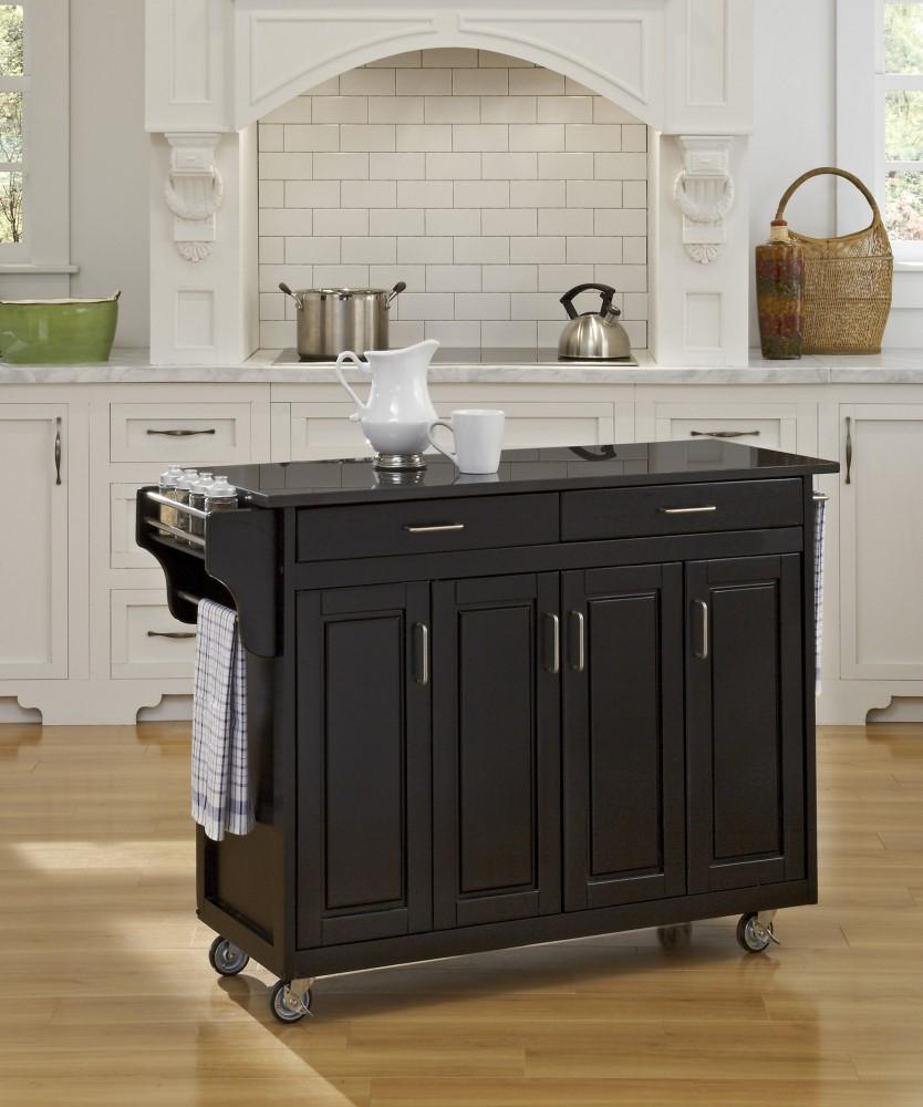 Homestyles Furniture - Create-a-Cart Black Kitchen Cart - 9200-1044 veiw 2