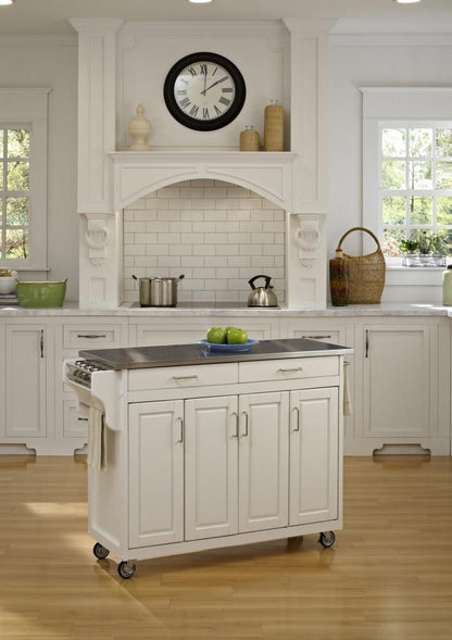 Homestyles Furniture - Create-a-Cart White Kitchen Cart - 9200-1022 veiw 2