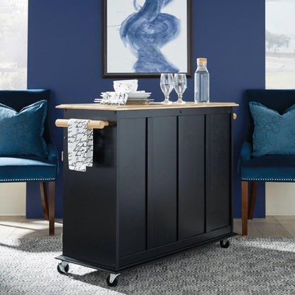 Homestyles Furniture - Dolly Madison Black Kitchen Island - 4528-95 veiw 1