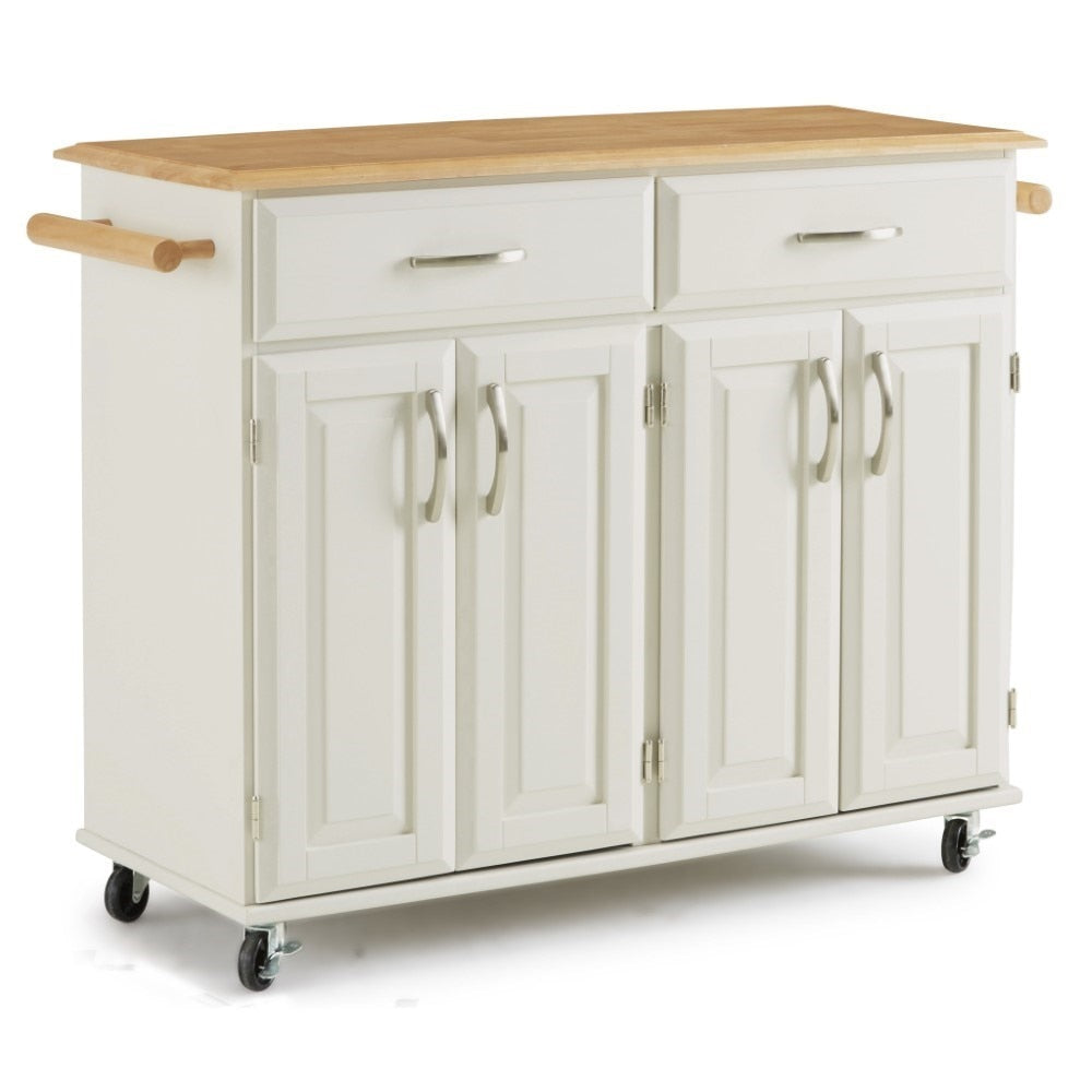 Homestyles Furniture - Dolly Madison White Kitchen Cart - 4529-95 veiw 3