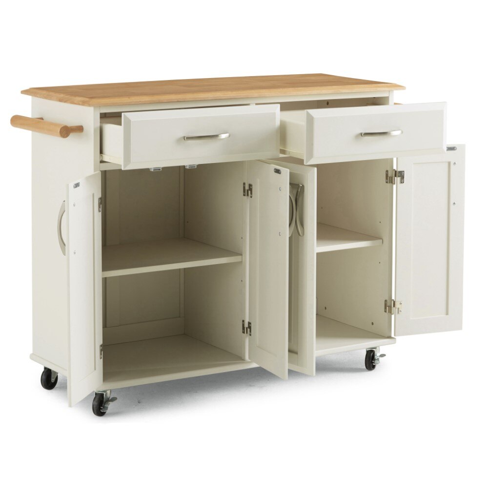 Homestyles Furniture - Dolly Madison White Kitchen Cart - 4529-95 veiw 4