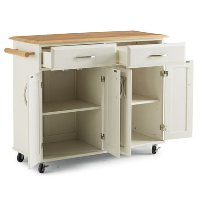 Homestyles Furniture - Dolly Madison White Kitchen Cart - 4529-95 veiw 4
