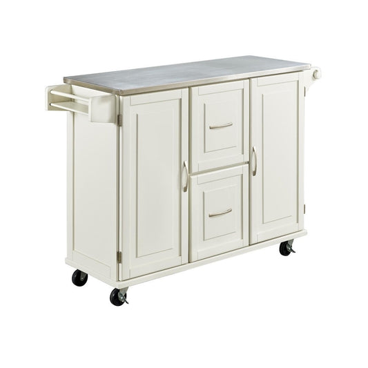 Homestyles Furniture - Dolly Madison White Kitchen Cart - 4514-95 veiw 1