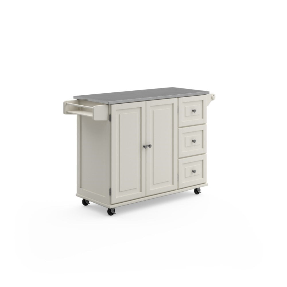 Homestyles Furniture - Dolly Madison White Kitchen Cart - 4512-95 veiw 1