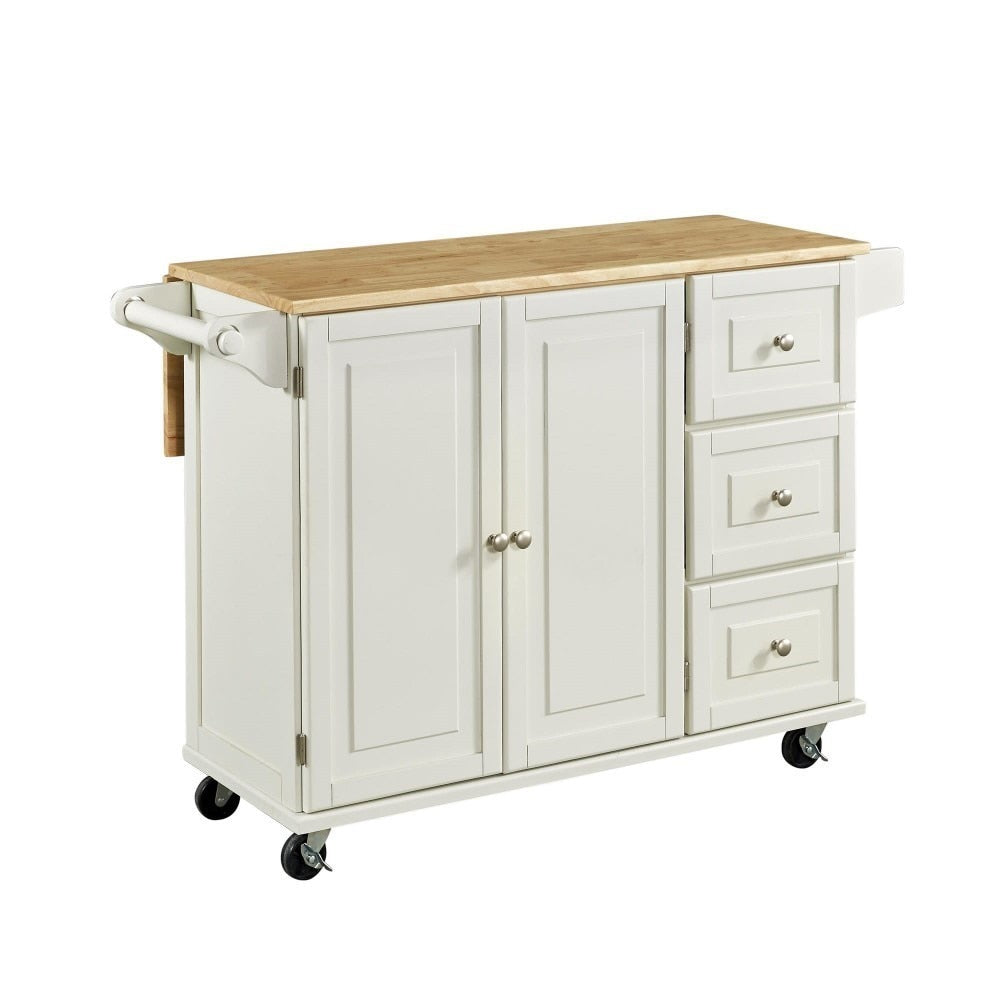 Homestyles Furniture - Dolly Madison White Kitchen Cart - 4511-95 veiw 1