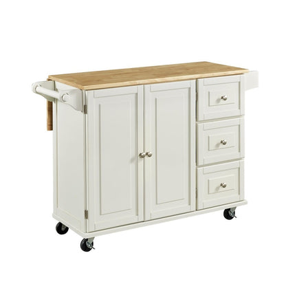 Homestyles Furniture - Dolly Madison White Kitchen Cart - 4511-95 veiw 1